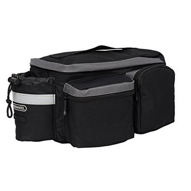 Roswheel 14024 Convertible Bike Bicycle Rear Rack Seat Pannier Trunk Bag with Cup Holder
