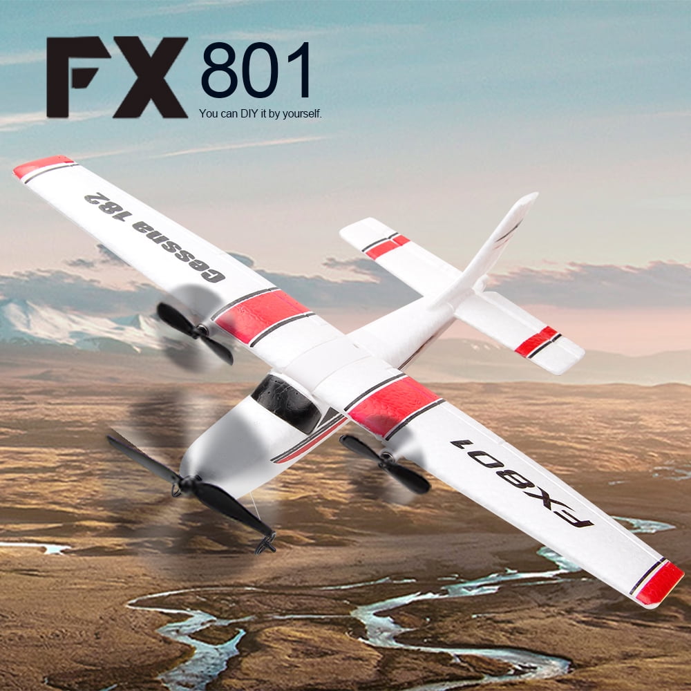 FX801 Airplane Cessna 182 2.4GHz 2CH RC Airplane Aircraft Outdoor