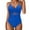 Blue, variant on Women's Swimsuit Womens One Piece Swimsuits Women Swimsuits Push Up Bathing Suits Cutout Mesh Front Swimwear