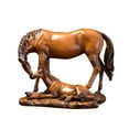 thumbnail image 2 of Estatua de caballo, adorno de mesa, figura decorativa de resina, escultura de Animal para dormitorio, centro de mesa, escritorio, oficina, regalo de Marrón, 2 of 9