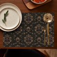 thumbnail image 5 of Set of 4 Floral Butterfly Table Mats, Wrinkle Free Heat Resistant Flax Placemats with Botanical Bloom Design for Spring Summer Country Farmhouse Dining Decor, 5 of 6