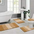thumbnail image 5 of Ileading Traditional 4 Piece Microfiber Washable Bathroom Rug Set, 5 of 14