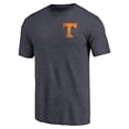 thumbnail image 2 of Men's Navy Tennessee Volunteers Left Chest Distressed Logo Tri-Blend T-Shirt, 2 of 4