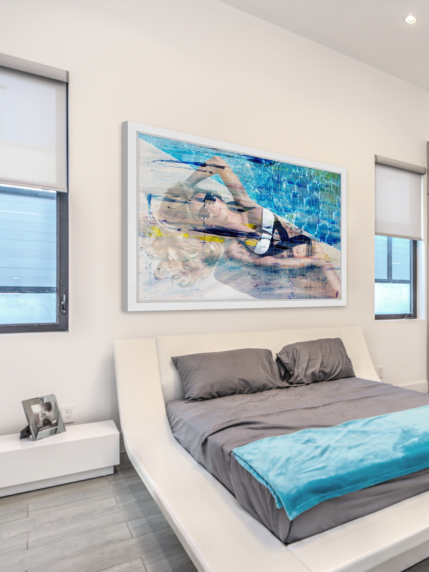 "Hot Blonde" Framed Painting Print
