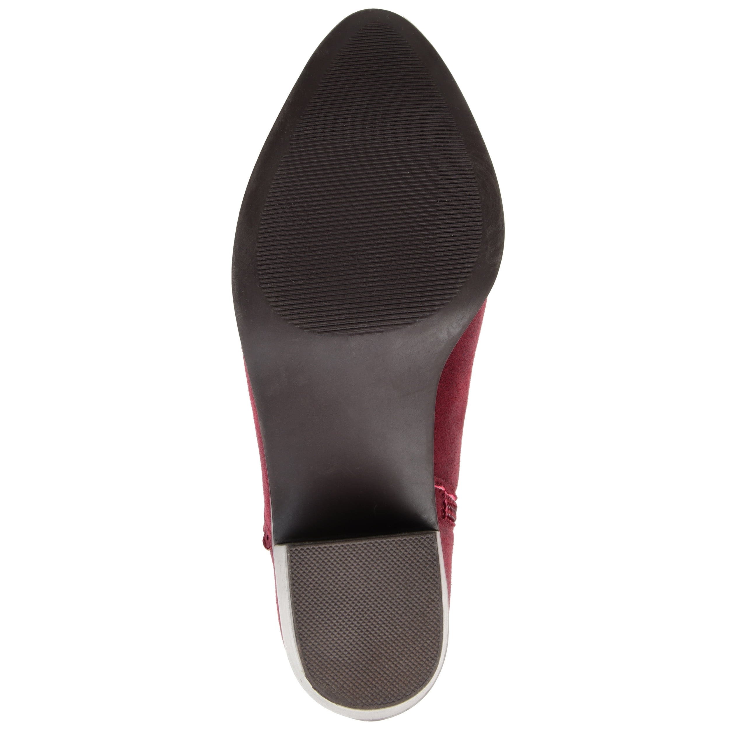 Journee Womens Tessa Inside Zip Stacked Heel Booties