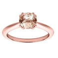 thumbnail image 2 of AoneJewelry Morganite 1.00 Carat Gemstone Solitaire Ring In 10K White Rose & Yellow Gold, 2 of 6