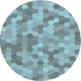 thumbnail image 1 of Ahgly Company Indoor Round Patterned SkyBlue Area Rugs, 7' Round, 1 of 6