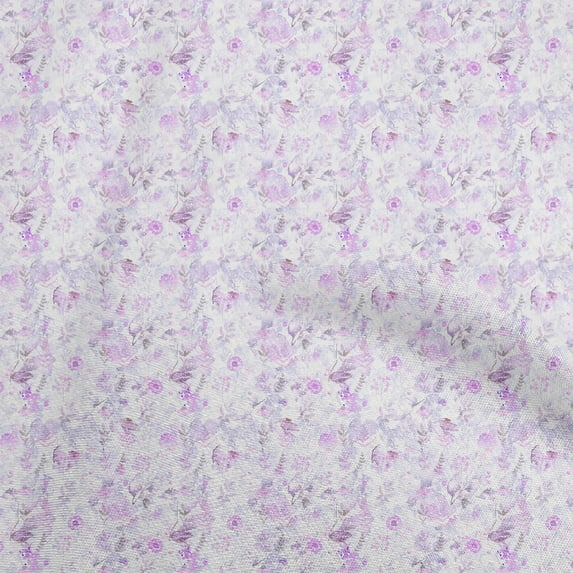 oneOone Silk Tabby Light Purple Fabric Flower Sewing Craft Projects Fabric Prints By Yard 42 Inch Wide
