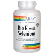 Solaray Bio Vitamin E with Selenium 400IU | Healthy Cardiac Function, Antioxidant Activity & Skin Support | High Absorption | 120 Softgels