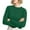 Blackish Green, variant on Bovemsi Sweaters for Women Women'S Autumn And Winter Round Neck Stripe Bottoming Shirt Fashion Versatile Sweater Solid Soft Fall Sweaters