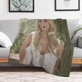 thumbnail image 6 of Mckenna Grace Blanket Sexy #2 Super Soft Throw Blanket Silky Flannel Lightweight for Sofa, Bed Blanket All Season Use 50"*60"（130 * 150cm）, 6 of 6