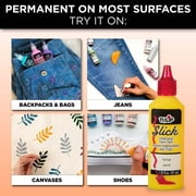 Tulip Dimensional Fabric Paint Shiny 6-Pack - Permanent 3D Fabric Paint in Classic Primary Colors