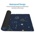 thumbnail image 4 of ZNDUO Large Rubber Mouse Pad Non-slip Desk Mat Cartoon Cosmic Star Doodle Rubber Desk Pad Mousepad Keyboard Pad for Home Office, 15.8" x 29.5", 4 of 9