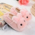 thumbnail image 2 of Jxzom Toddler Baby Plush Slippers, Soft Bunny Winter Warm House Bedroom Shoes Anti-Slip First Walkers, 2 of 7