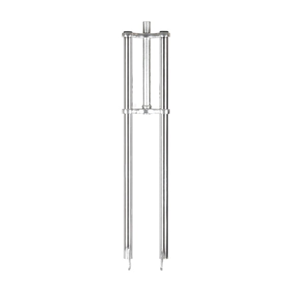 Tracer Triple Tree Fork, 1"( 25.4mm) Steerer Diameter, Disc Brake Mount,for 2.125 Tire, Beach Cruiser Bike, Chrome
