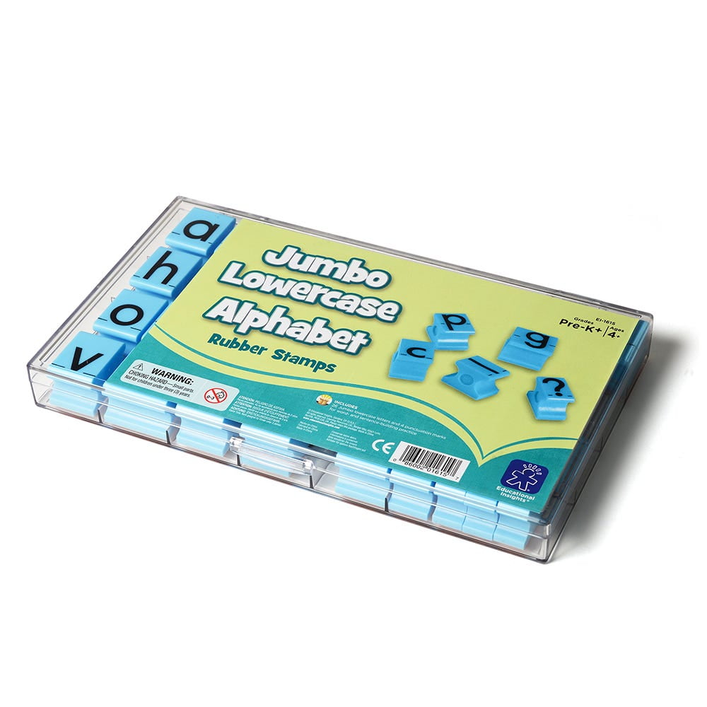 Educational Insights See and Stamp Jumbo Lowercase Alphabet Rubber