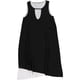 thumbnail image 1 of Vestido recto asimétrico bar III Mujer negro extra pequeño, 1 of 2