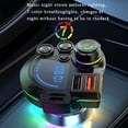 thumbnail image 3 of Rewenti Bluetooth 5.3 Car Fm Transmitter Wireless Radio Adapter with Pd 30W and Usb Fast Charger Colorful Rgb Light Hands-Free Calling Music Player for All Car, 3 of 6