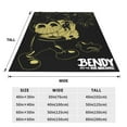 thumbnail image 2 of Bendy And The Ink Machine Blanket Super Soft Cozy Throw Blanket Fuzzy Comfy Flannel Blanket Warm Plush Blankets For Couch, Sofa, Bed 50"X40", 2 of 8