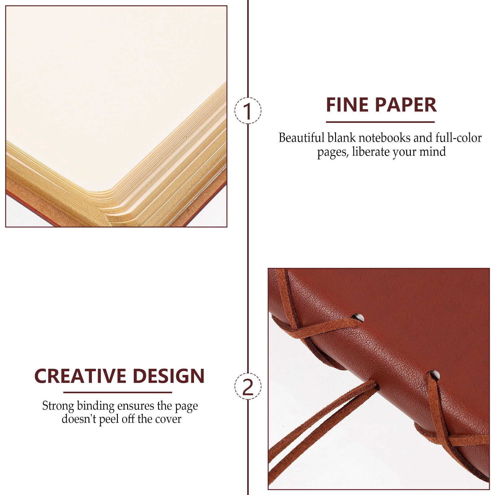 Toyandona mens journal notebook Coffee 1Set