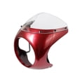 thumbnail image 1 of Headlight Fairing Screen, Motorcycle Windshield Frame Protect Replacement Accessories Universal Cowl Deflector for Motorcycle Red, 1 of 8