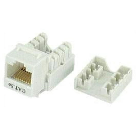 IEC RJ4508F-MT-WHL5 RJ4508 Female Keystone Connector White Category 5e