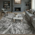 thumbnail image 3 of BERTHMEER 9'x12' Area Rugs for Living Room Large Abstract Bedroom Dining Room Farmhouse Modern Washable Non-slip Contemporary Rugs Carpets,Black Golden, 3 of 4