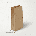 thumbnail image 2 of DEMAYA Brown Paper Bags #2 – Durable Kraft Lunch Bags – Flat Bottom Grocery & Takeout Bags – 500 Count + Free Car Fragrance, 2 of 7