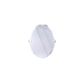 thumbnail image 5 of Pipeline Collection Frameless Oval Wall Mounted Tilt Mirror in Satin Nickel, 5 of 5