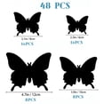 thumbnail image 2 of Decoración de pared de mariposas, 48 piezas, manualidades de pared, pegatinas de mariposas 3D para decoraciones de fiesta con imanes, 2 of 7