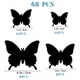 thumbnail image 2 of Decoración de pared con mariposas, 48 piezas, manualidades de pared DIY, pegatinas de mariposas 3D para decoraciones de fiesta con imanes, 2 of 6