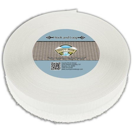 

Country Brook Design® White Sew On Hook And Loop (1 inch 5 yards)