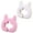 Pink white, variant on Heat Resistant Silicone Spatula Holder For Pot Pan Nonslip Spoon Rest Kitchen Organizers Accessories With Cute Cats Ear