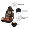 thumbnail image 6 of Salouo Whimsical Halloween Skeletons Pattern Car Seat Covers,Universal Car Seat Protectors Easy to Install Car Cover Car Accessories Auto/rucks/Van/SUV-2 PCS, 6 of 9