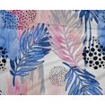thumbnail image 5 of oneOone Polyester Spandex Medium Blue Fabric Leaves Craft Projects Decor Fabric Printed By The Yard 56 Inch Wide-V9, 5 of 6