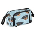 thumbnail image 2 of Nylon Fish Mouth Pencil Case with Large Capacity Zipper Pencil Pouch Cartoon Dog Faces and Bones Pencil Bag Organizers, 2 of 7