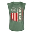 thumbnail image 4 of Youpwaven Men's America 250th Anniversary Graphic Tank Top, USA 1776-2026 Vertical Flag Print, Casual Fashion Sleeveless Independence Day Top, 4 of 4
