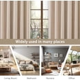 thumbnail image 7 of DriftAway Pinch Pleat Linen Textured Semi Sheer Solid Curtains Back Tabs Beige, 30"W x 84 "L, 7 of 7