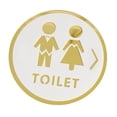 thumbnail image 4 of Señal de WC, señal de WC, señalización de puertas de baño, señales de puertas de baño, símbolos de baño para empresas, tiendas, cafeterías, público. Estilo D, 4 of 8
