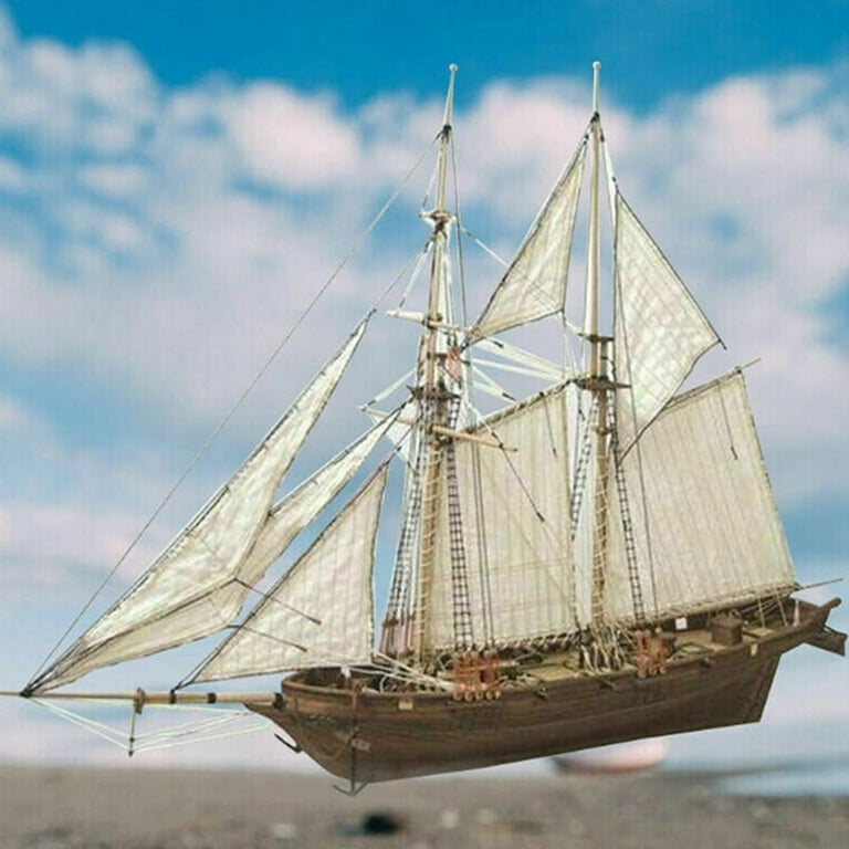1:100 Halcon Wooden Sailing Boat Model DIY Kit Ship Assembly