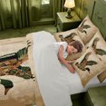 thumbnail image 4 of Manfei Rustic Animal Mallard 7-Piece Twin Bedding,Farmhouse Bird Bedding Comforter Set,Light Gray Reversible, 4 of 6