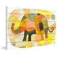 thumbnail image 3 of MARMONT HILL  - 'Elephant Colors' by Yolanta Gawlik Painting Print on White Wood - Multi-Color 18 x 12, 3 of 5