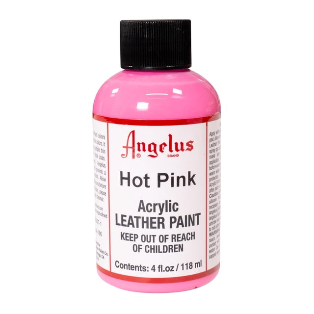 Pintura acrílica para cuero Angelus rosa intenso, 4 oz