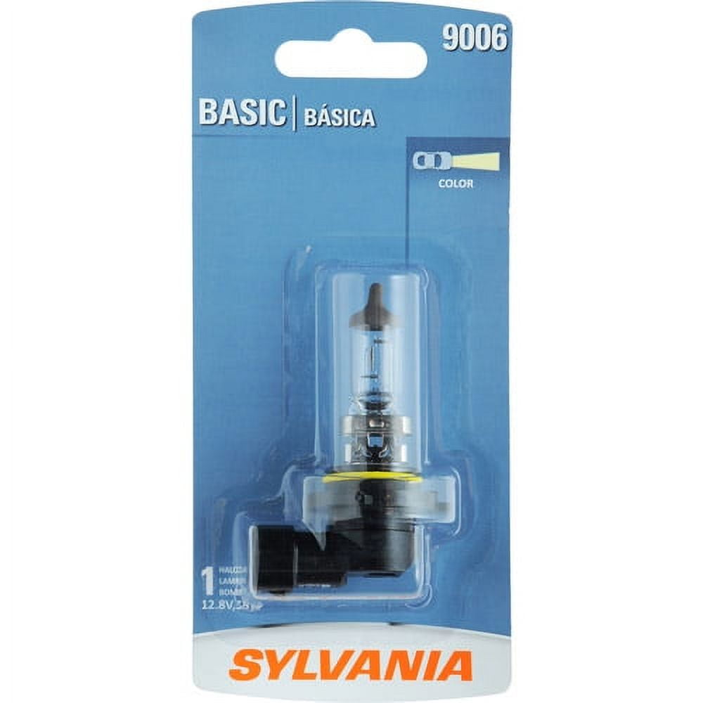 (2 pack) Sylvania 9006 Basic Halogen Headlight Bulb, 1 Pack, Compatible with Multiple Cars