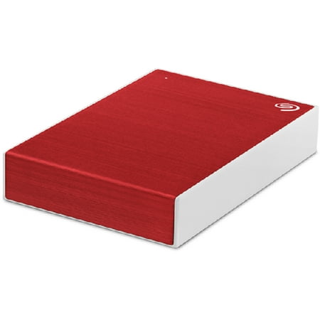 Seagate - One Touch 2TB External USB 3.0 Portable Hard Drive with Rescue Data Recovery Services - Red