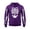 Purple, variant on Unisex Halloween Skeleton Hoodie Long Sleeve Pullover Sweatshirt Oversized Hood Graphic Print Sweater Coffee M