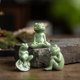 thumbnail image 4 of Landscape Ceramic Frog Ornaments Cute Garden Frog Statue Decoration for Home Yard Garden Patio Office, 4 of 5