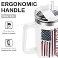 thumbnail image 3 of Aislada Doble Capa Trump 40 Oz Con Pajita Y Asa para Mujeres Hombres, 3 of 9