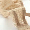 thumbnail image 6 of Xijirk Women Sheer Lace Underwire Bra Thin Cup Bow Adjustable Shoulder Strap for Everyday Wear,Khaki,100C, 6 of 6