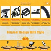 Royalbaby Freestyle 18 In Black Kids Bike Boys and Girls Bike with Kickstand and Water Bottle